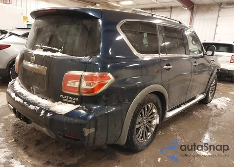 2018 Nissan Armada Platinum from USA, damaged, VIN JN8AY2NE9J9734361